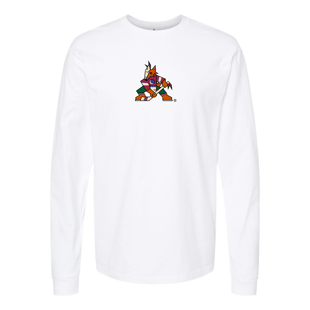 Youth Arizona Coyotes Logo Cotton Long Sleeve T-Shirt