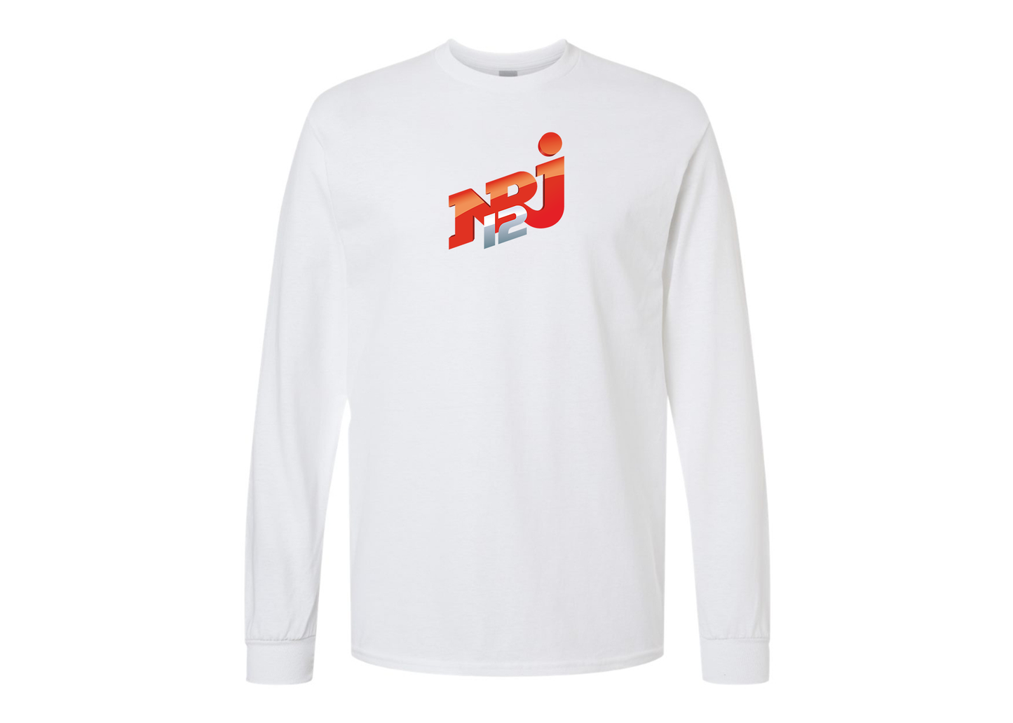 Men's NRJ 12 Logo Gildan Heavy Cotton Long Sleeve T-Shirt
