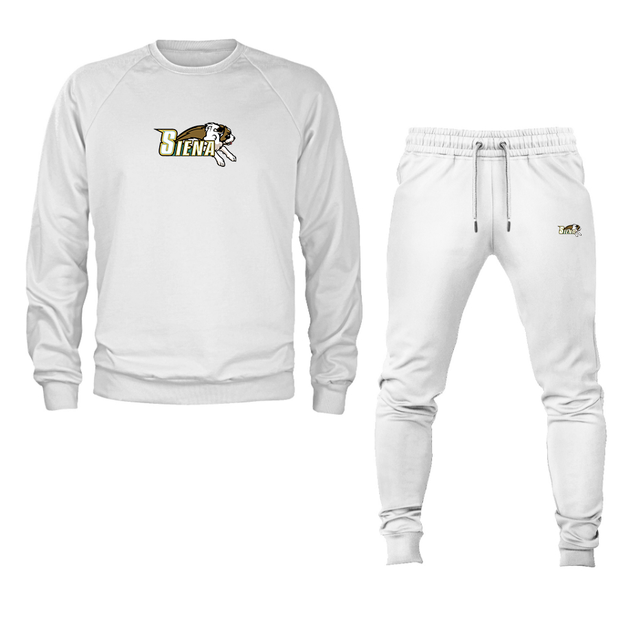 Men's Siena Saints Logo Crewneck Sweatshirt Joggers Suit
