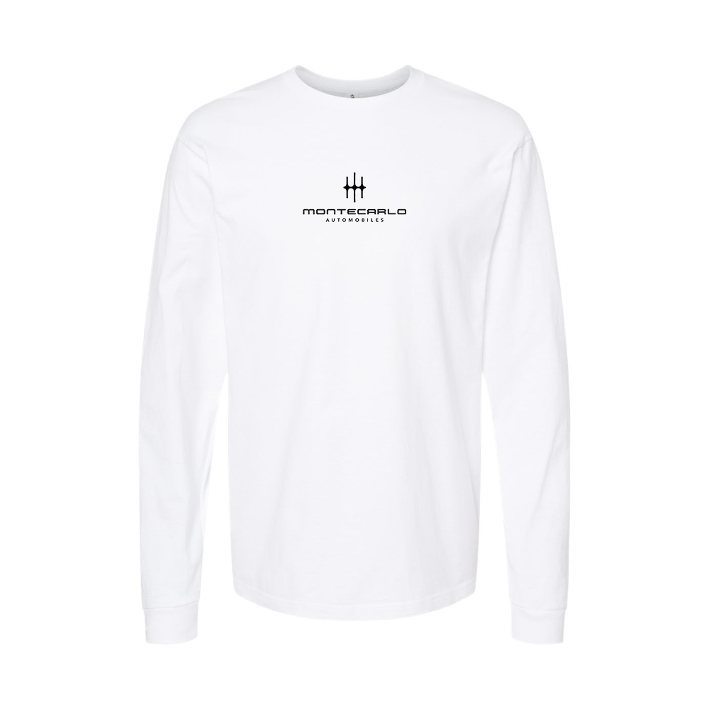 Youth Monte Carlo Automobiles Logo Cotton Long Sleeve T-Shirt
