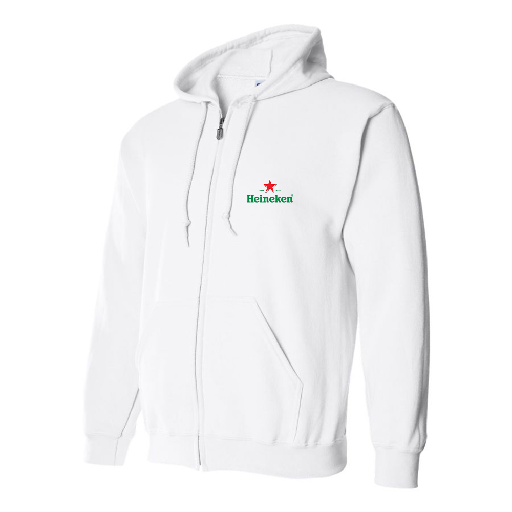 Men's Heineken Logo Zipper Hoodie