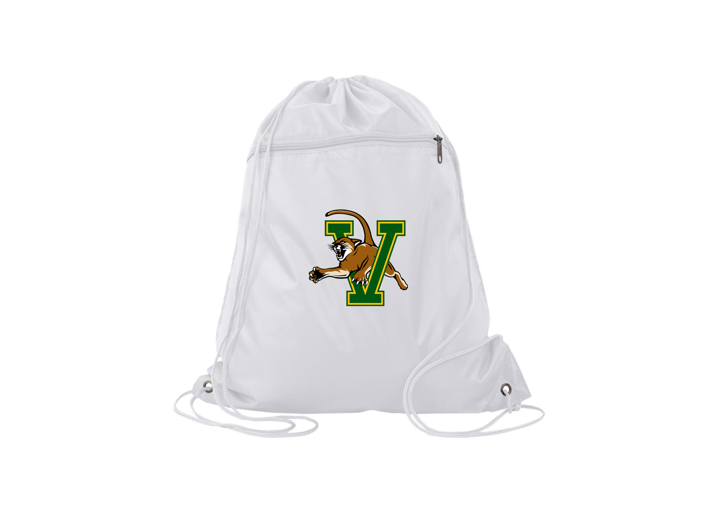Vermont Catamounts Q-Tees - Polyester Cinchpack