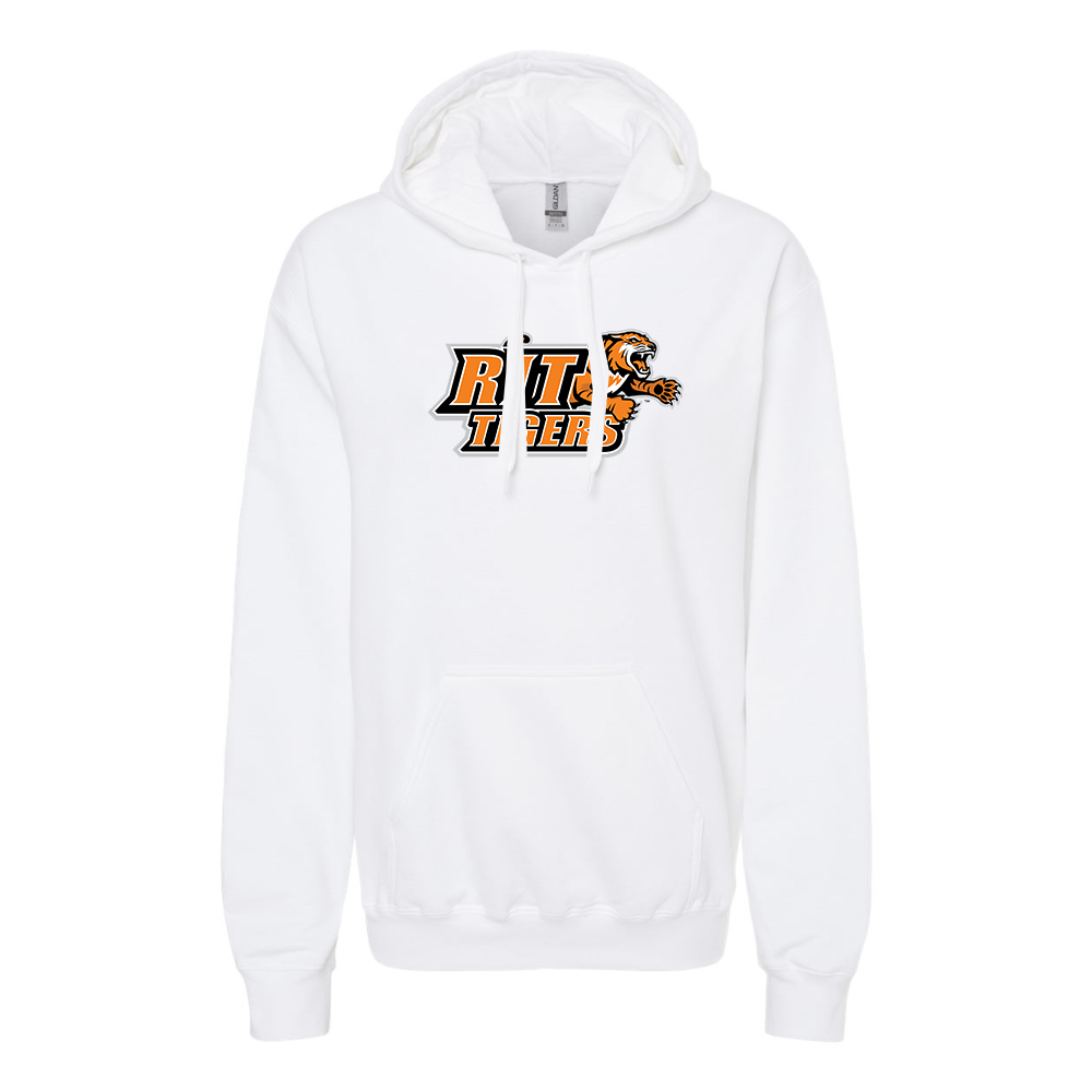 Men's RIT Tigers Logo Softstyle Midweight Hooded Sweatshirt