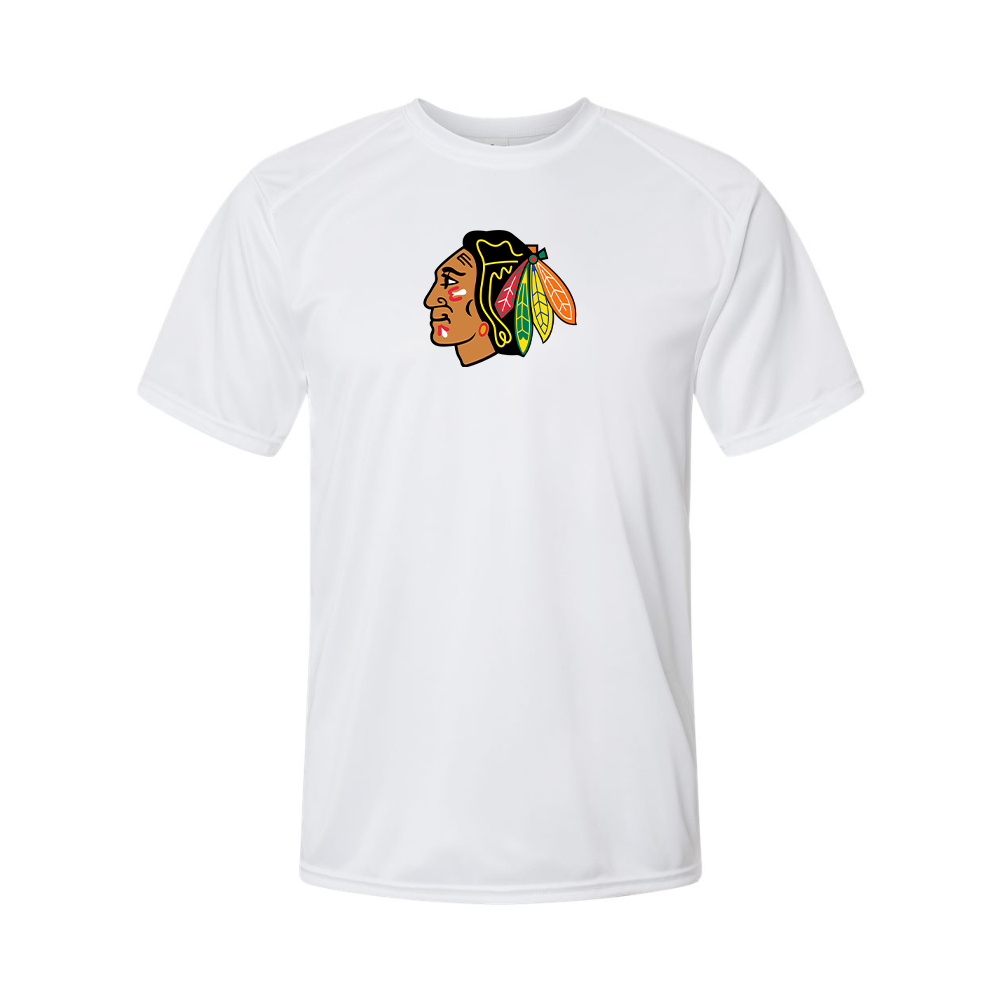 Men's Blackhawks Logo Polyester T-Shirt