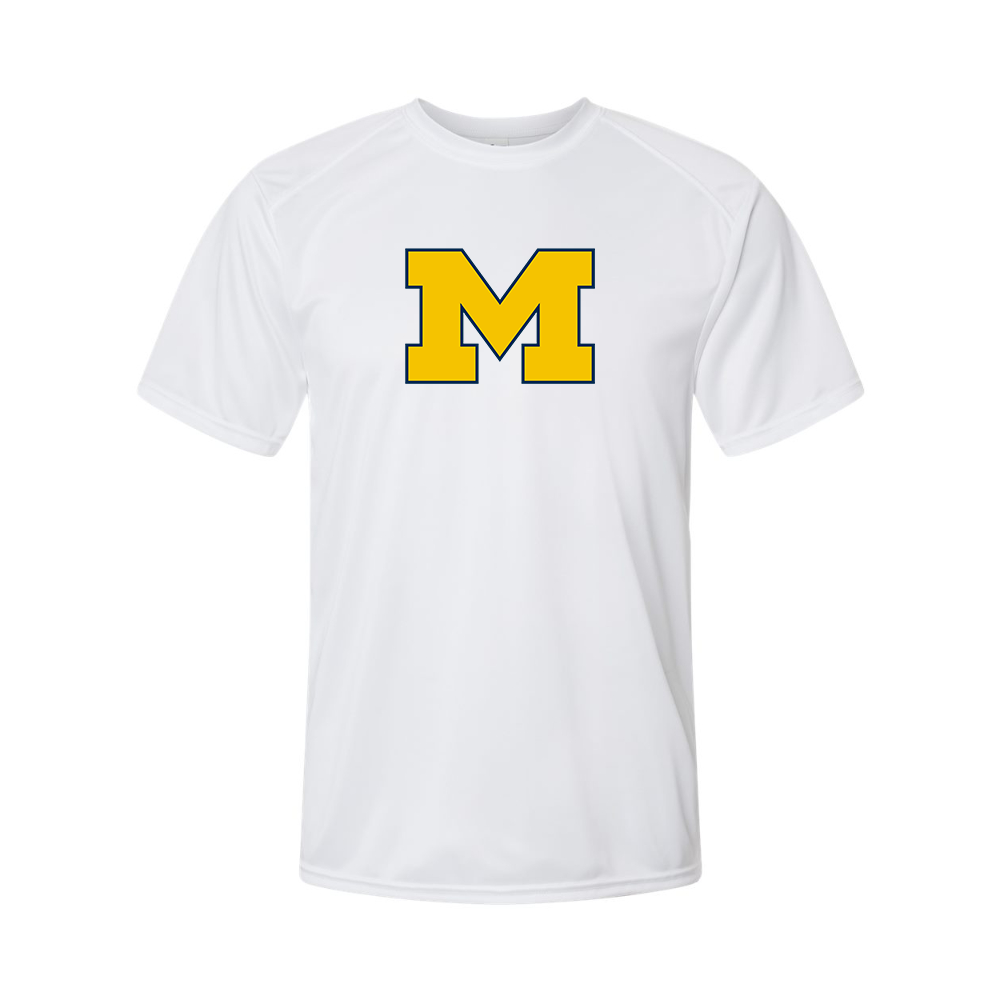 Men's Michigan Wolverines Logo Polyester T-Shirt