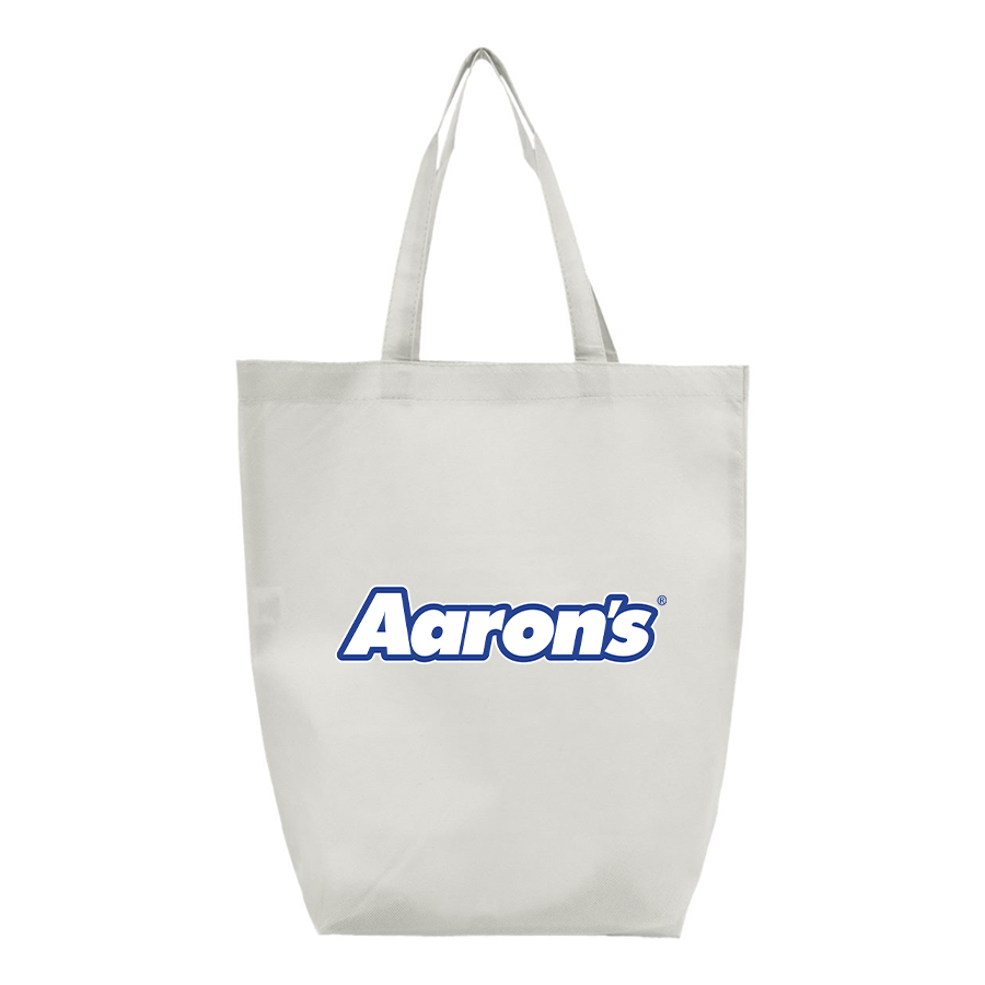 Aaron_s Logo Q-Tees Non-Woven Gusset Bottom Tote