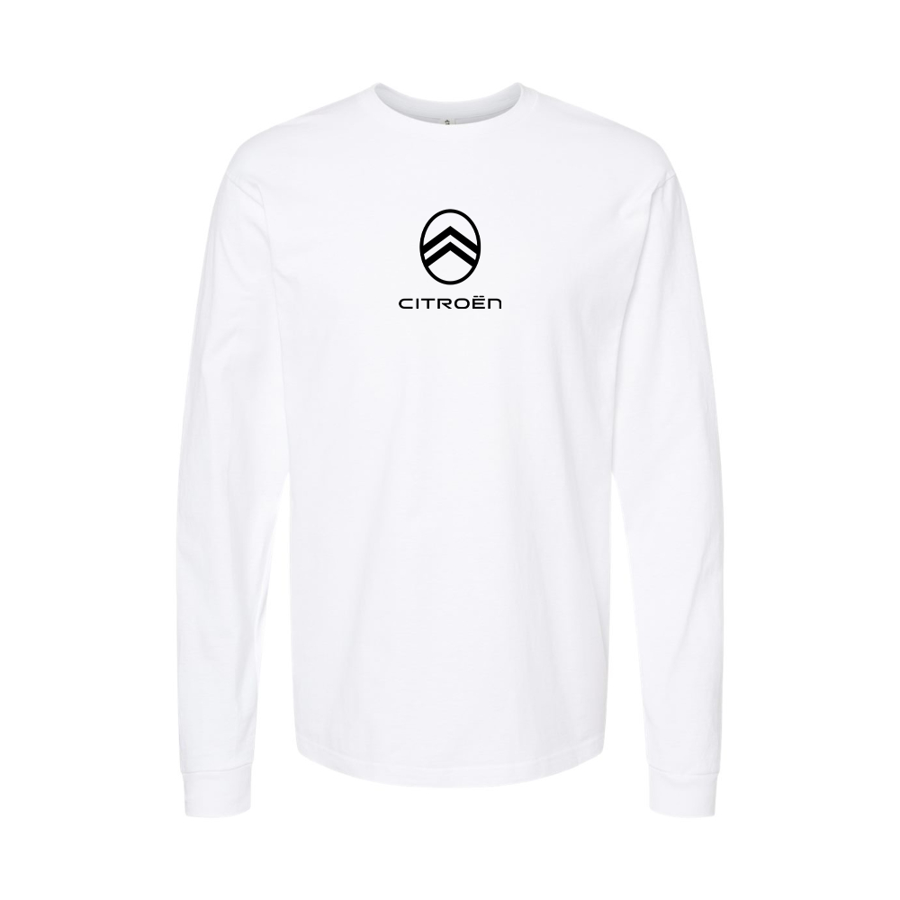 Youth Citroen Logo Cotton Long Sleeve T-Shirt