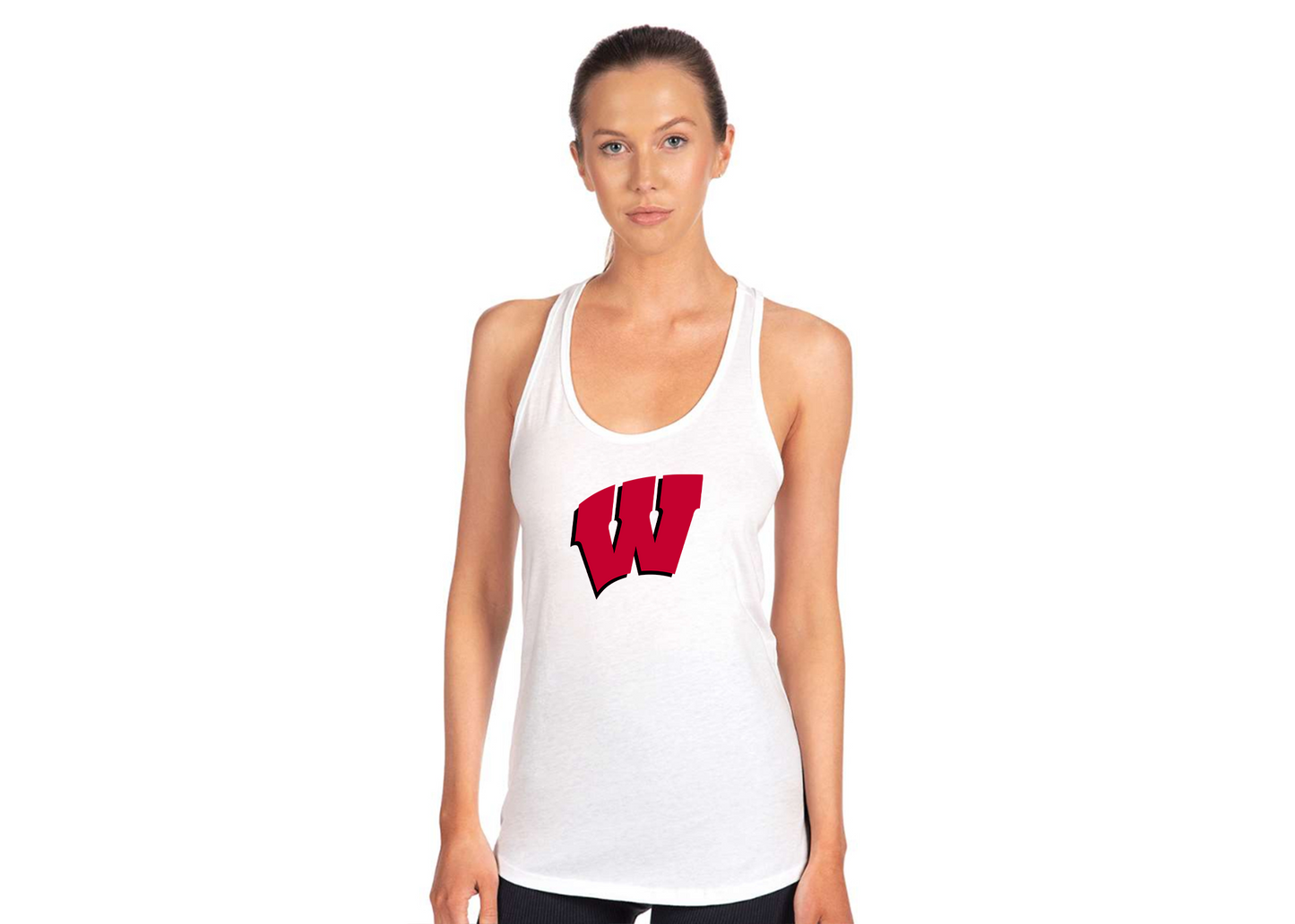 Women's Wisconsin Badgers Next Level Ideal Racerback Tank