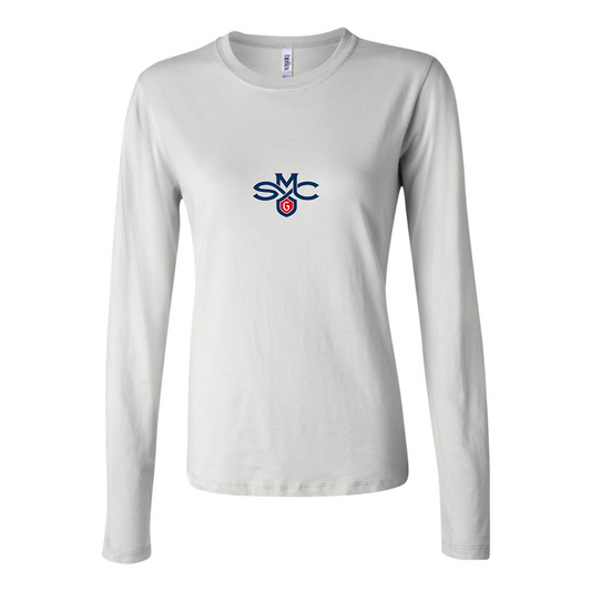 BELLA CANVAS Women’s Saint Marys Gaels Logo Jersey Long Sleeve Tee