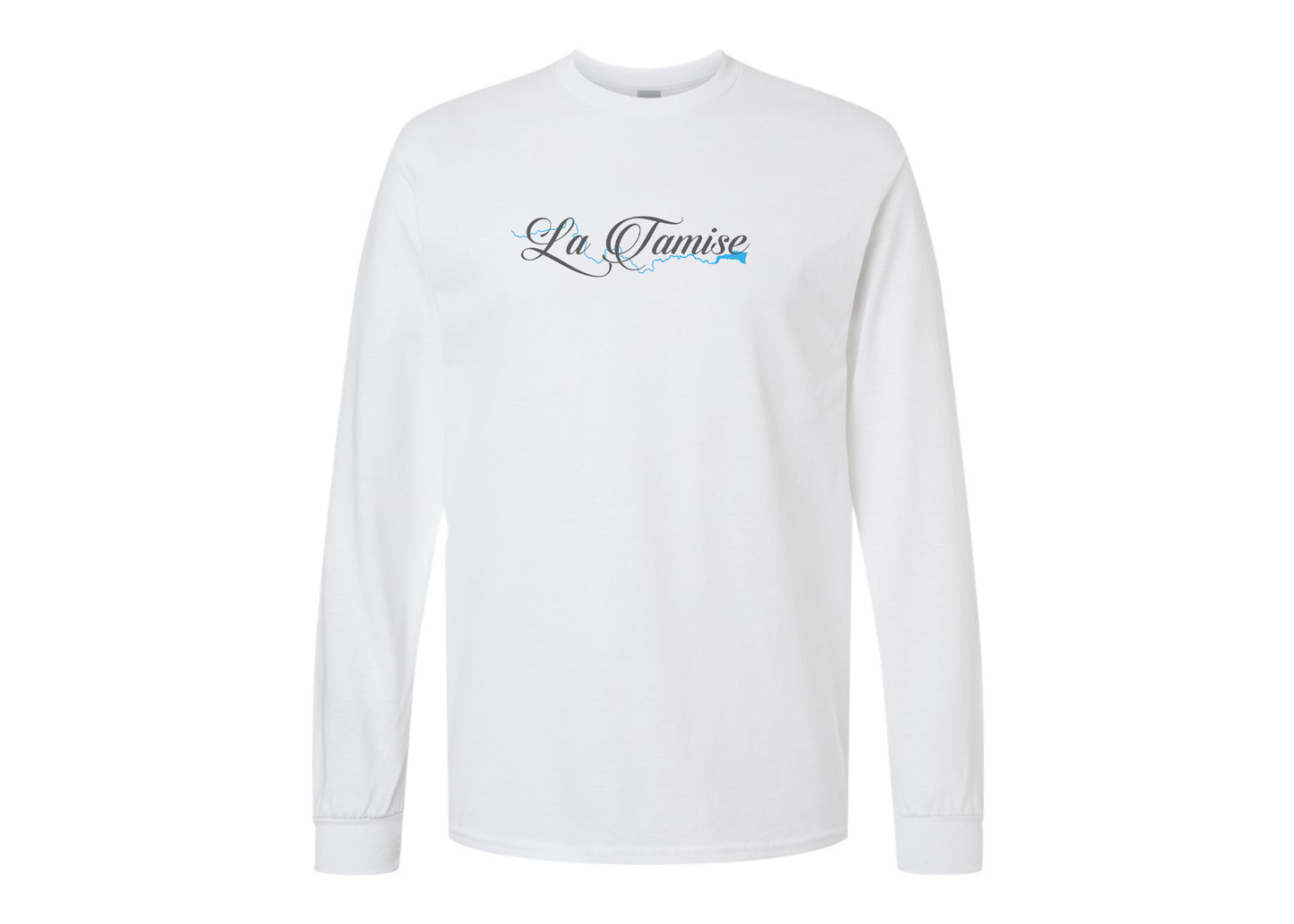 Men's La Tamise Logo Gildan Heavy Cotton Long Sleeve T-Shirt