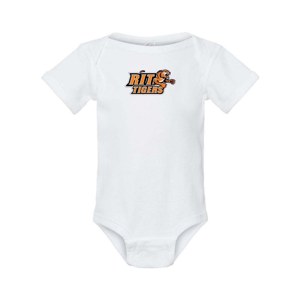 RIT Tigers Logo Rabbit Skins Infant Baby Rib Bodysuit