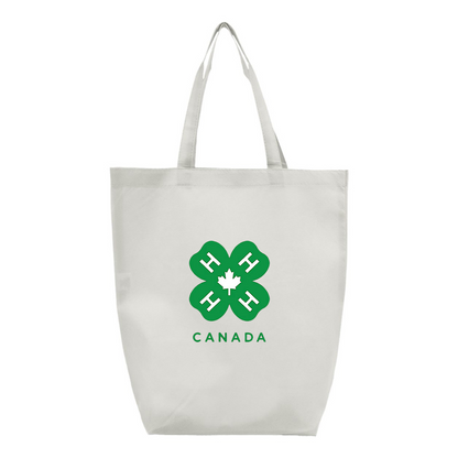4H Canada Logo Q-Tees Non-Woven Gusset Bottom Tote