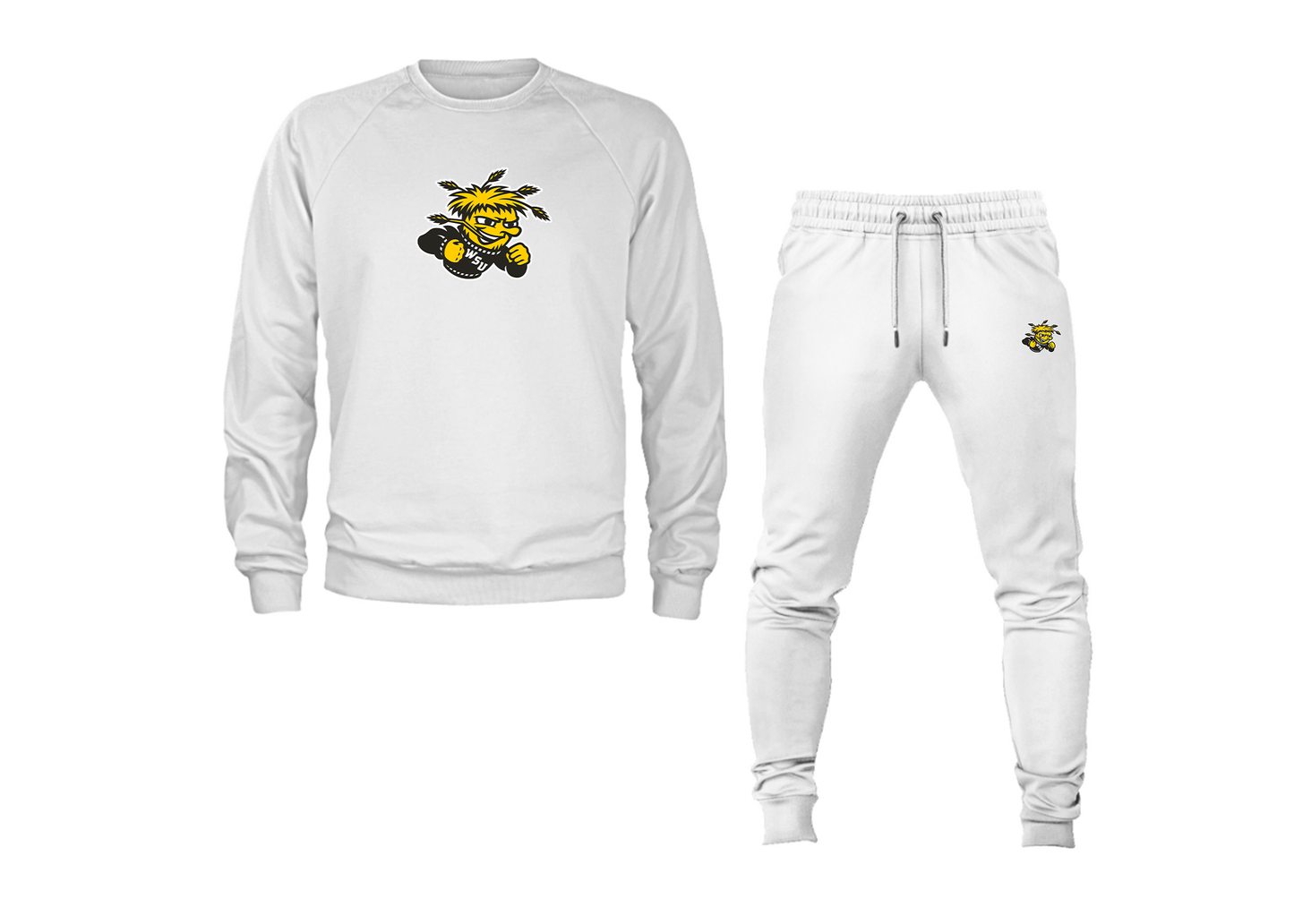Men's Wichita State Shockers Crewneck Sweatshirt Joggers Suit