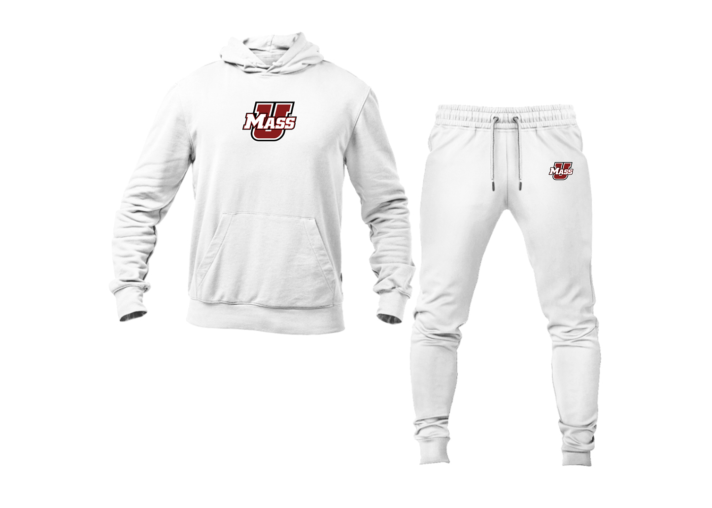 Men's Massachusetts Minutemen Logo Hoodie Joggers Set