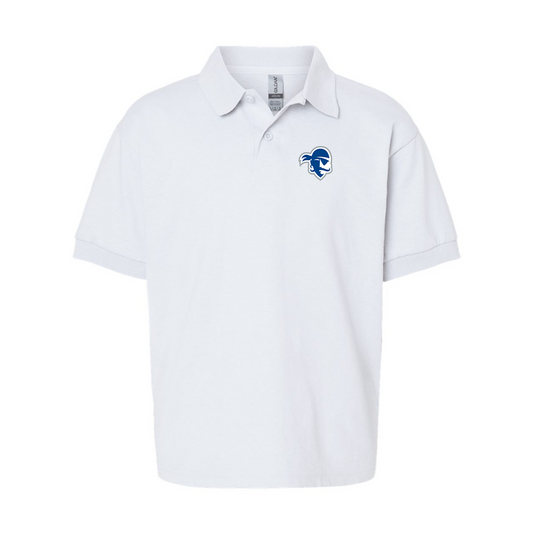 Youth Seton Hall Pirates Logo Gildan Dry Blend Jersey Polo