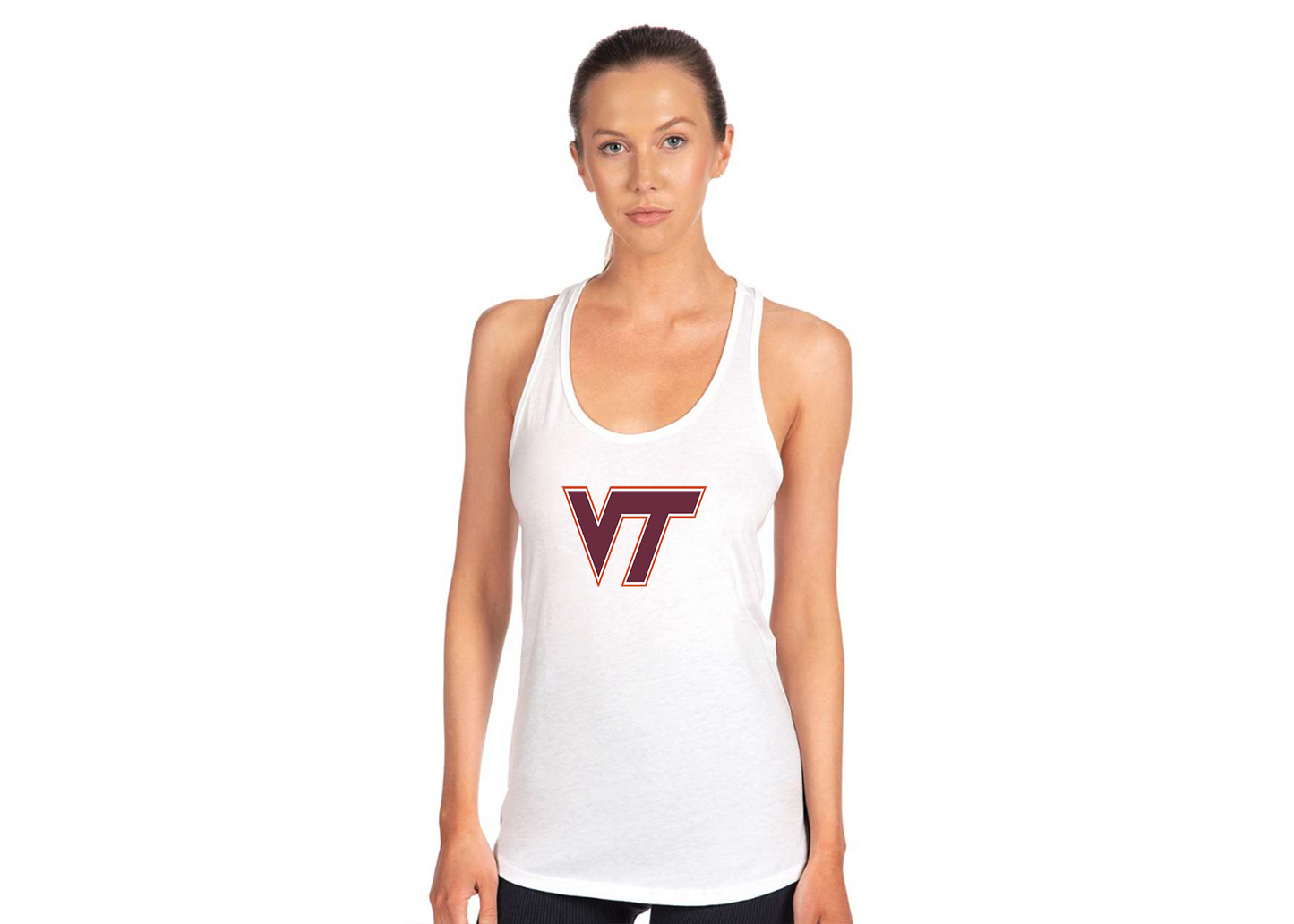 Women's Virginia Tech Hokies Next Level Ideal Racerback Tank