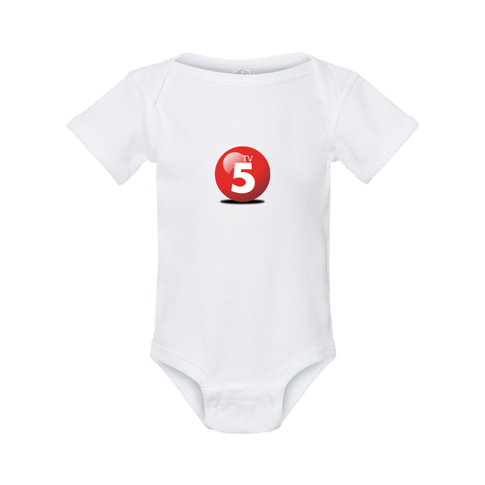 ABC TV5 Logo Rabbit Skins Infant Baby Rib Bodysuit