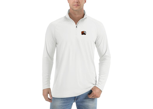 Men's UTPB Falcons Lightweight Quarter-Zip Athletic Shirt Long Sleeve Performance Wear