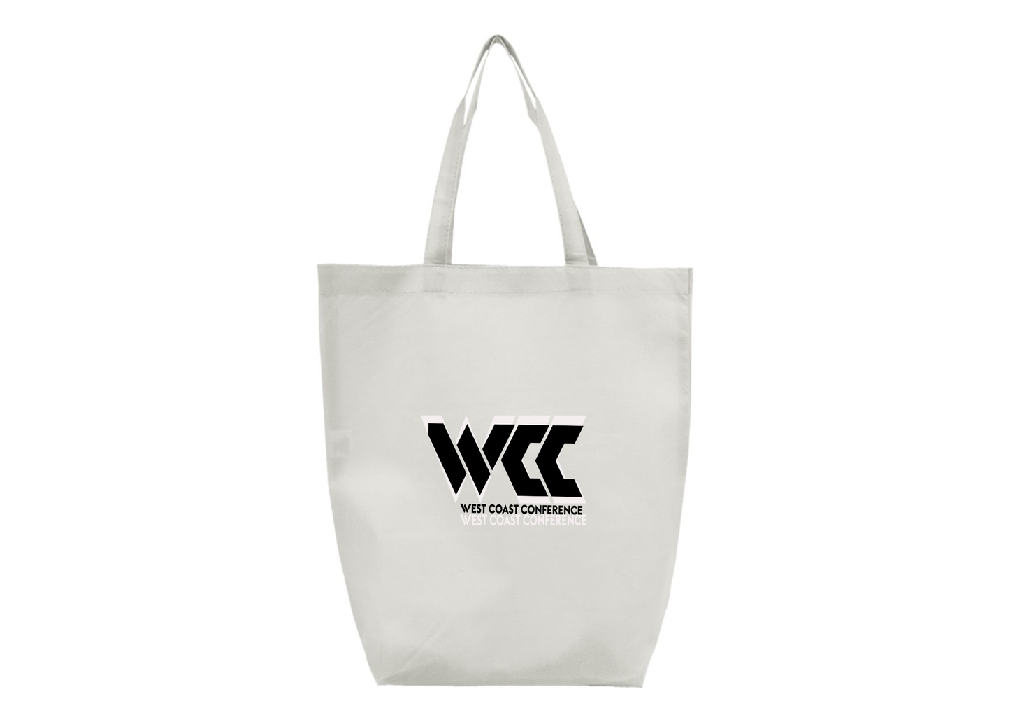 West Coast Conference Q-Tees Non-Woven Gusset Bottom Tote