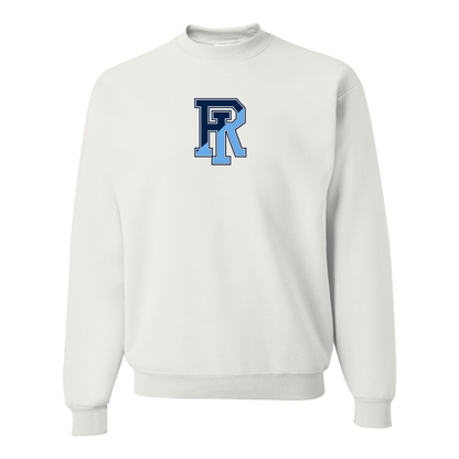 Men's Rhode Island Rams Logo JERZEES NuBlend Crewneck Sweatshirt