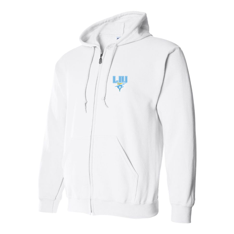 Men's LIU Brooklyn Blackbirds Logo Zipper Hoodie