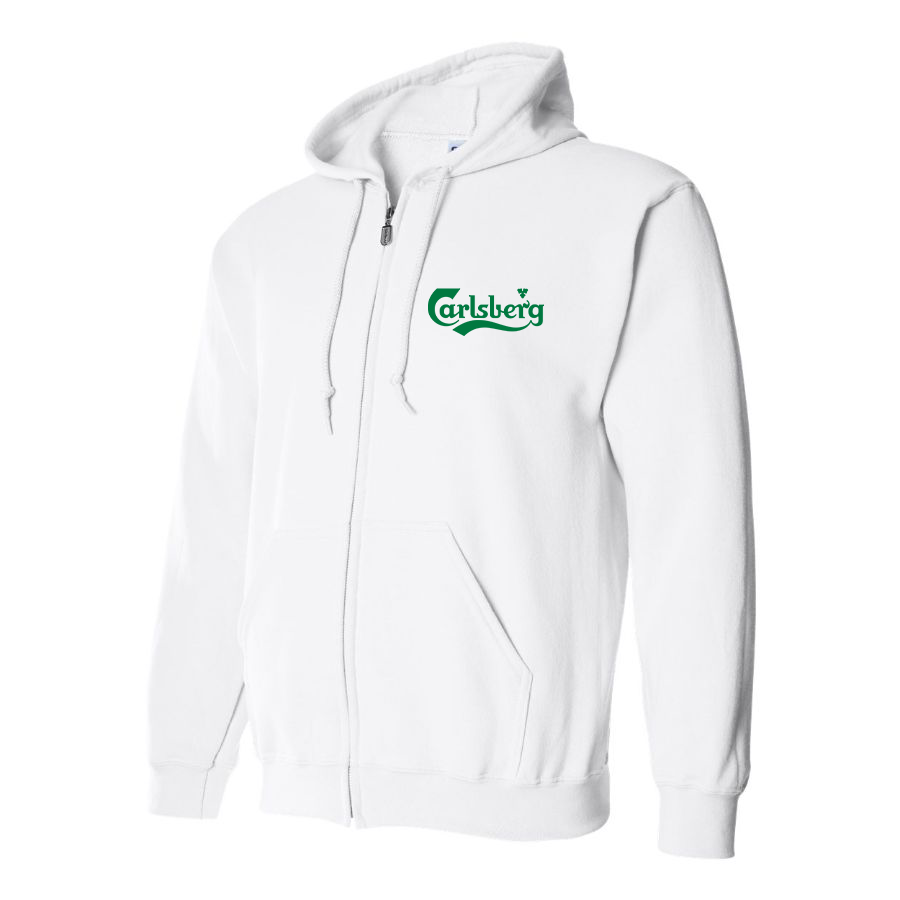 Men's Carlsbery Logo Zipper Hoodie