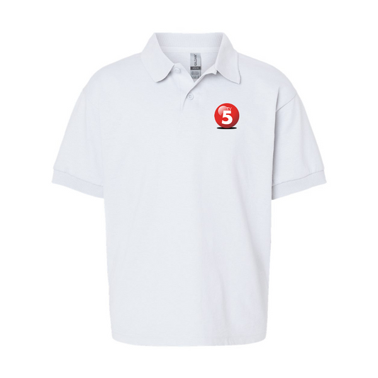 Youth ABC TV5 Logo Gildan Dry Blend Jersey Polo