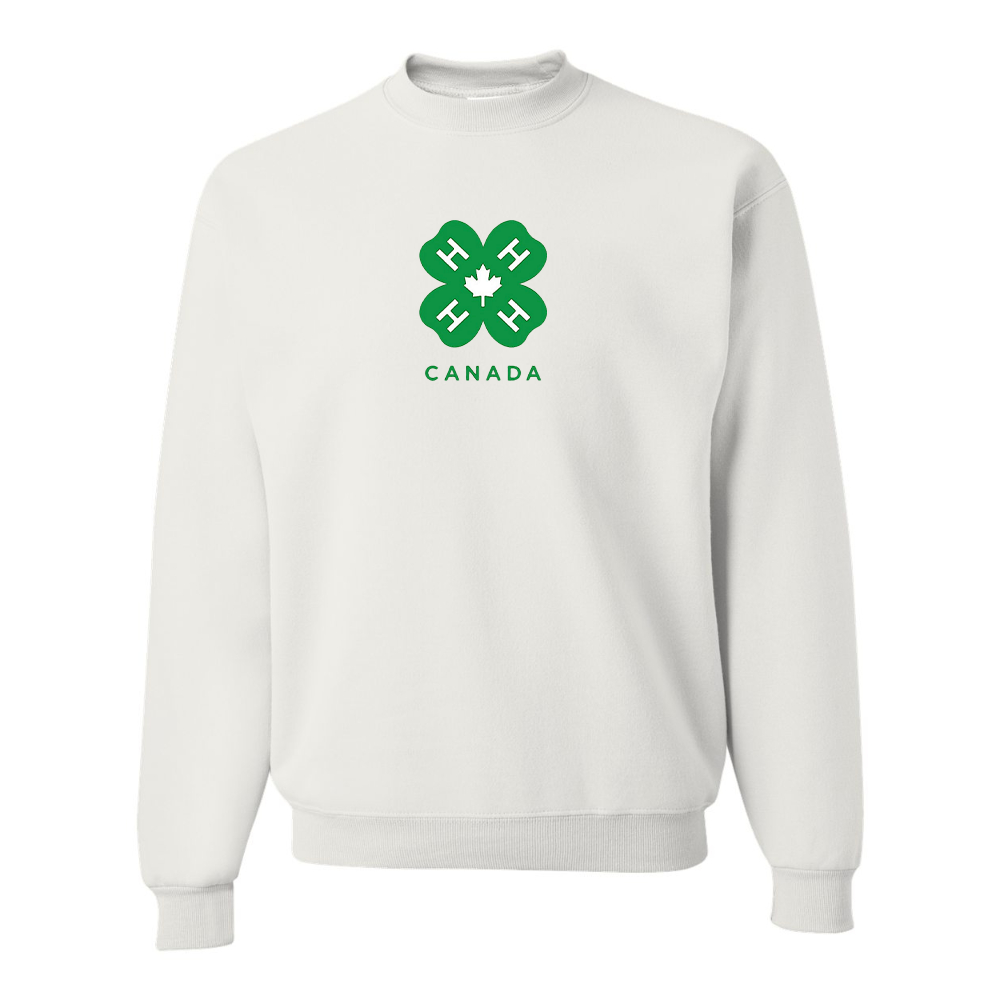 Men's 4H Canada Logo JERZEES NuBlend Crewneck Sweatshirt