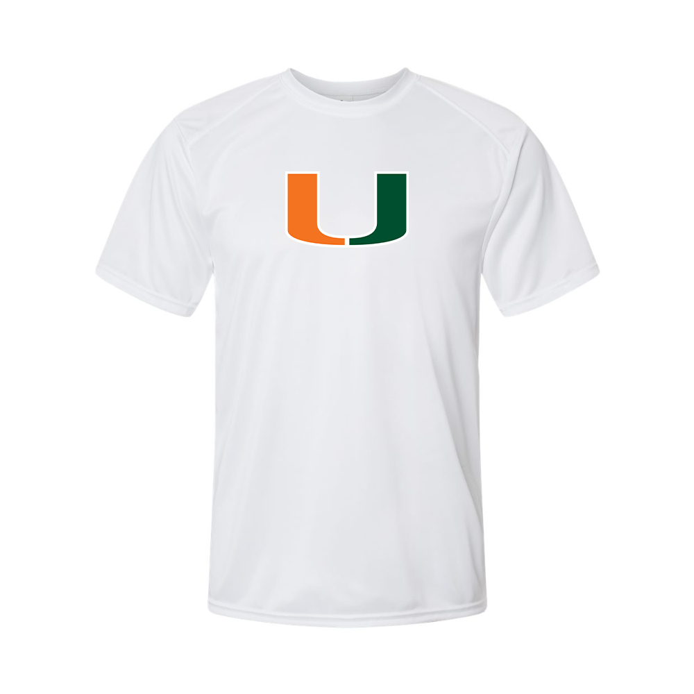 Men's Miami Hurricanes Logo Polyester T-Shirt