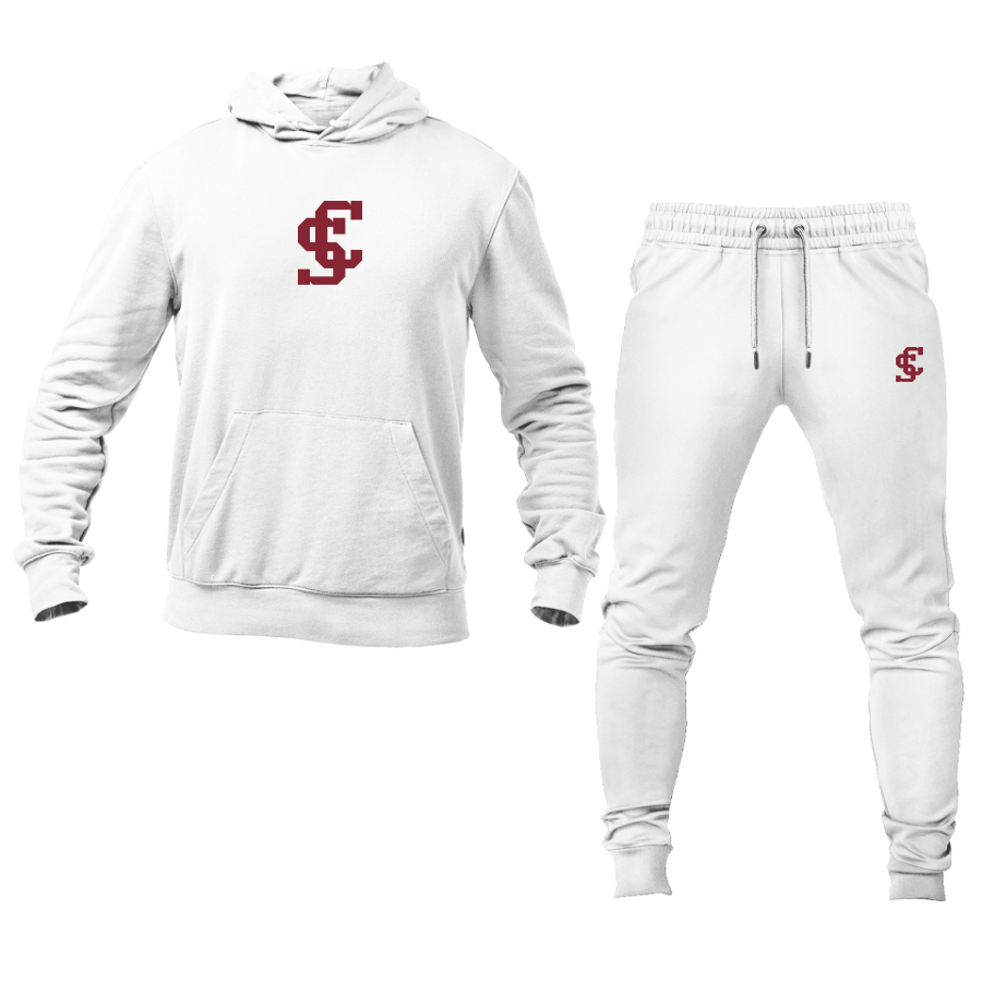 Men's Santa Clara Broncos Logo Hoodie Joggers Set