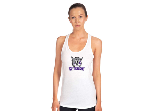 Women's Weber State Wildcats Next Level Ideal Racerback Tank