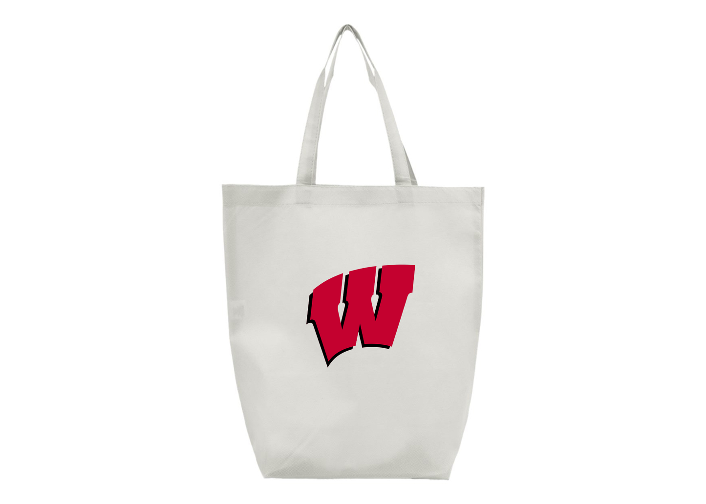 Wisconsin Badgers Q-Tees Non-Woven Gusset Bottom Tote
