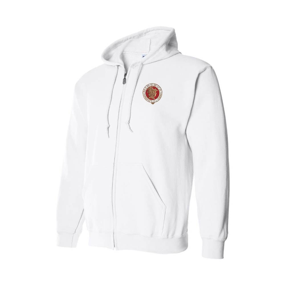 Men's Minerva Cars Logo Zipper Hoodie