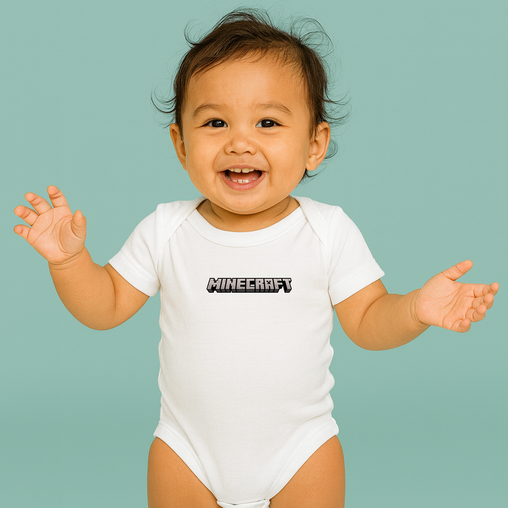Minecraft Game Baby Romper Onesie