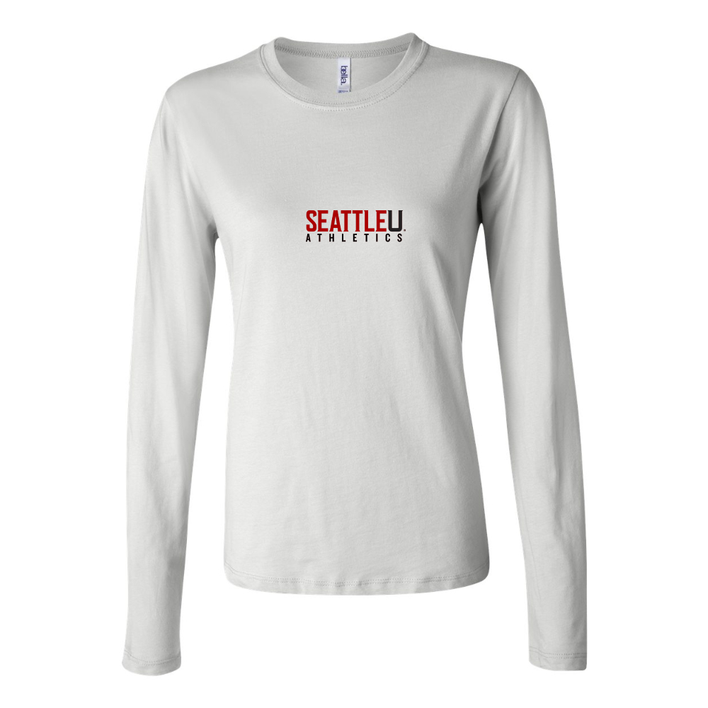 BELLA CANVAS Women’s Seattle Redhawks Logo Jersey Long Sleeve Tee