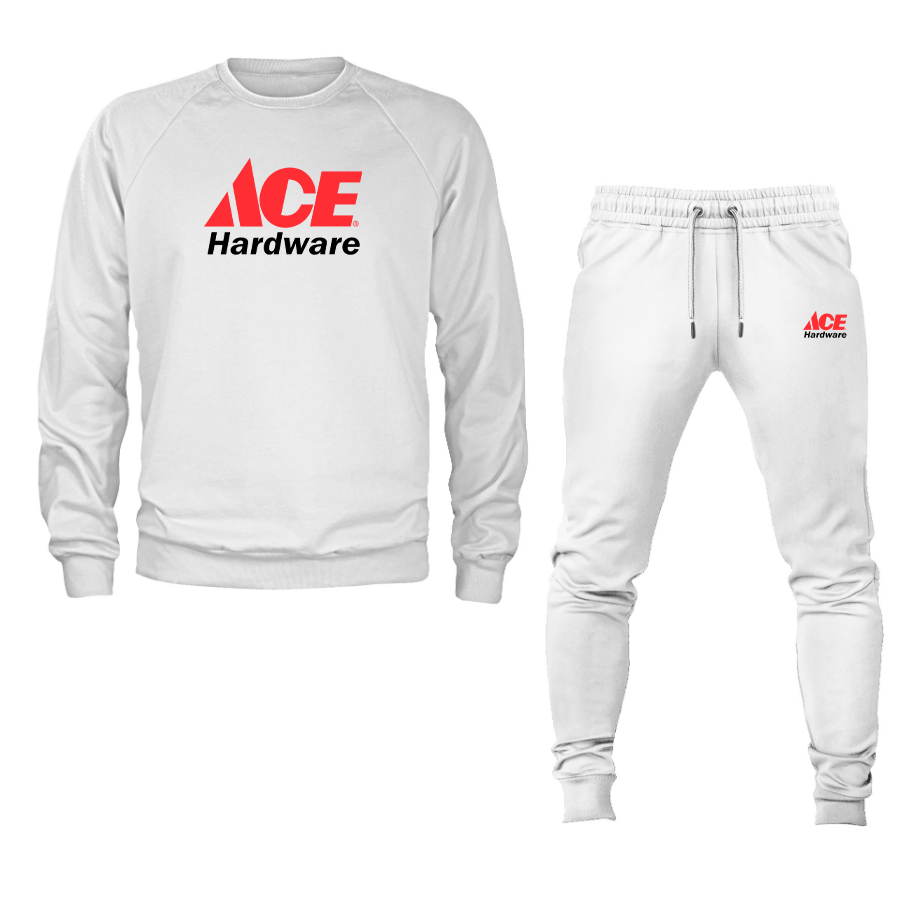 Men's ACE Hardware Logo Crewneck Sweatshirt Joggers Suit