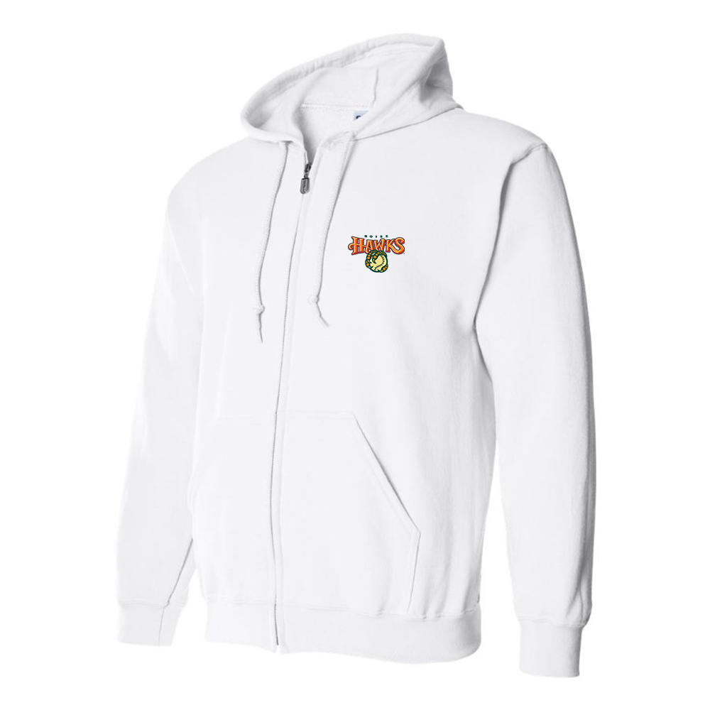 Men's Boise Hawks Logo Zipper Hoodie