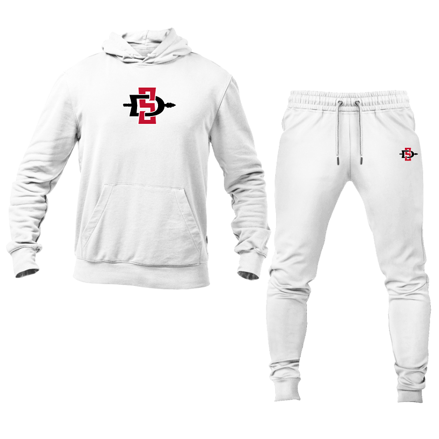 Men's San Diego State Aztecs Logo Hoodie Joggers Set
