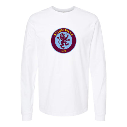 Youth Kids Aston Villa FC Long Sleeve T-Shirt