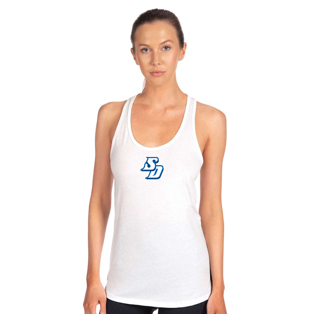 Women's San Diego Toreros Logo Next Level Ideal Racerback Tank
