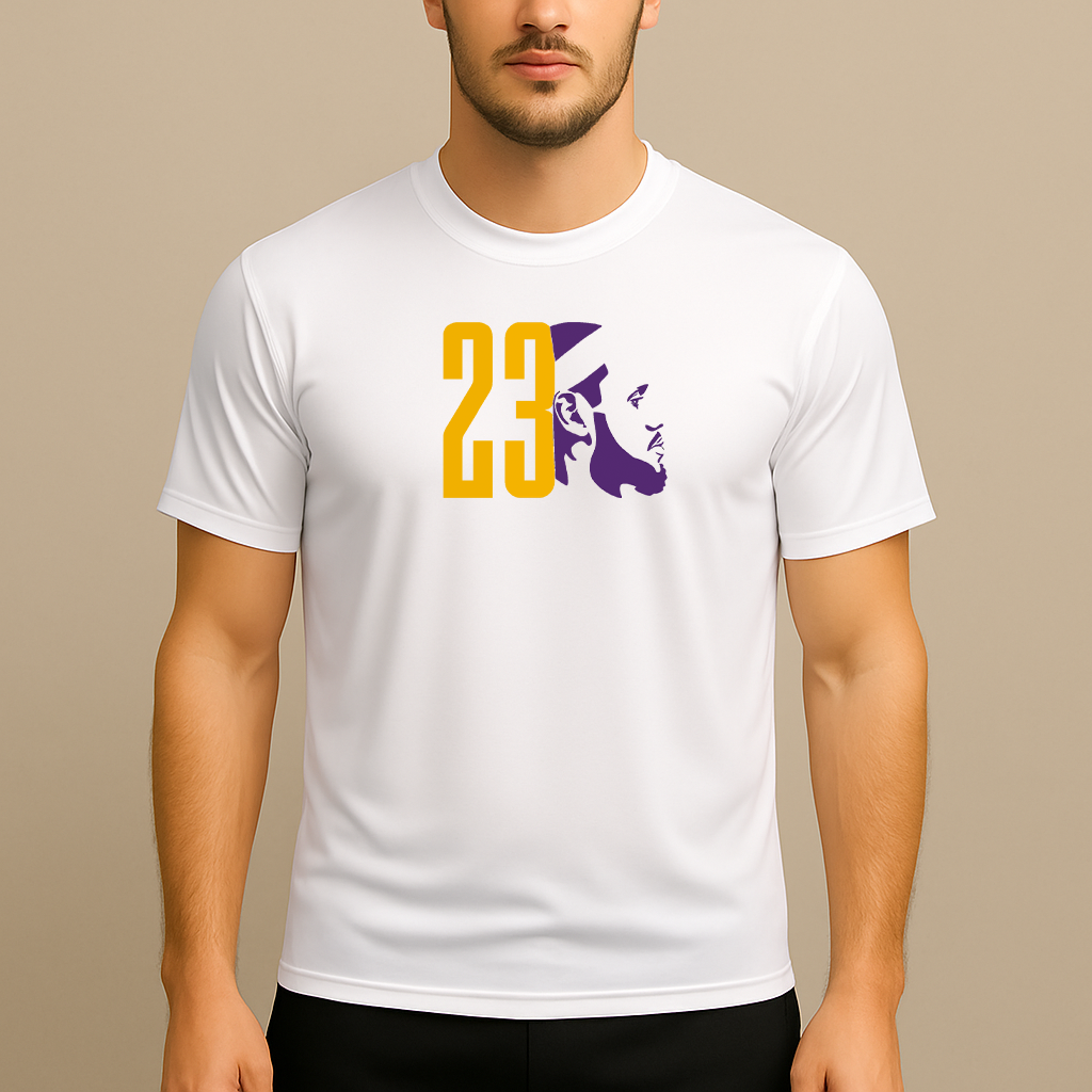 Men's Lebron James 23 Sports Polyester T-Shirt