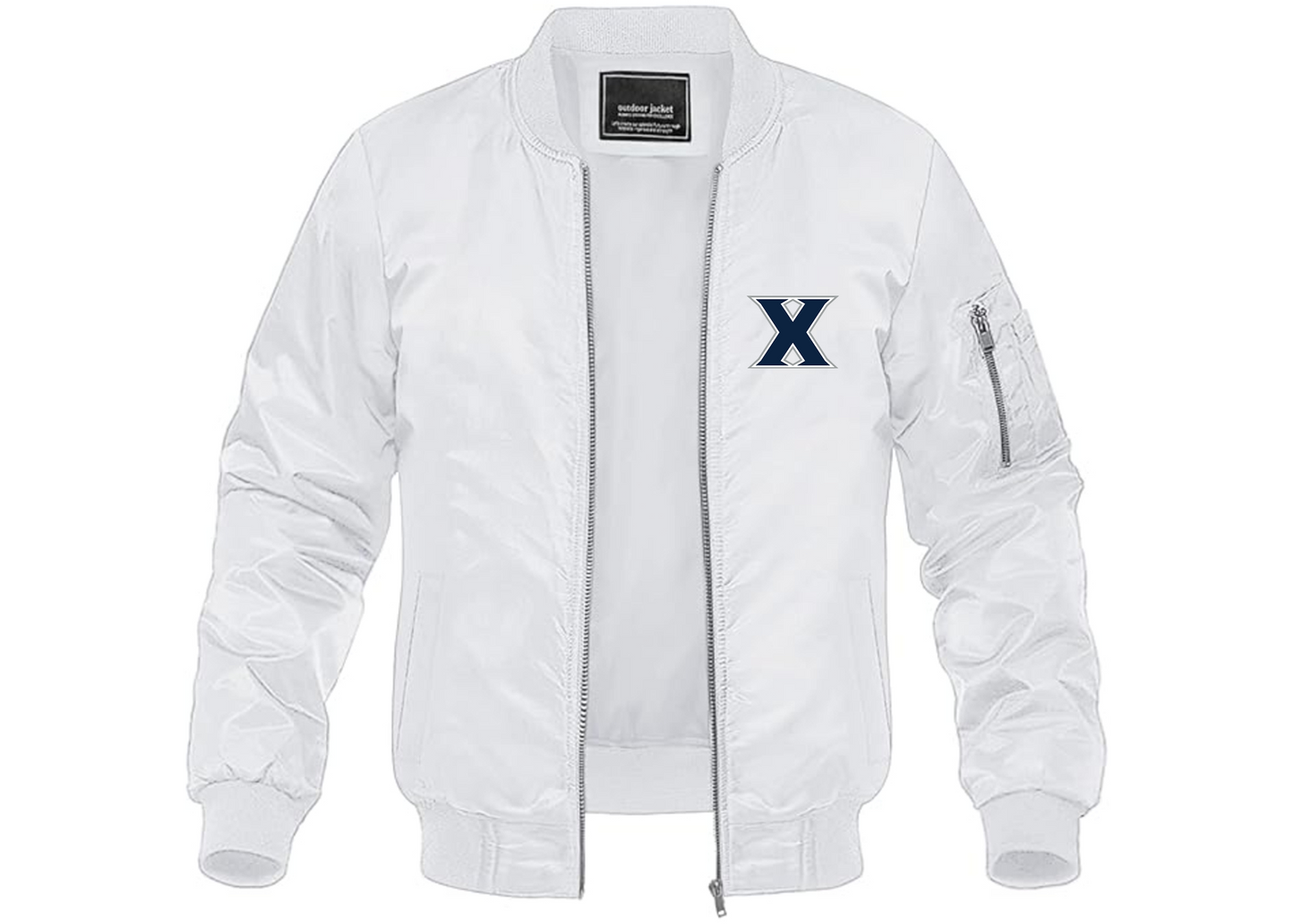 Men's Xavier Musketeers Lightweight Bomber Jacket Windbreaker Softshell Varsity Jacket Coat