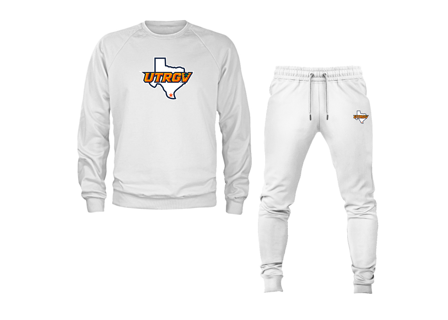 Men's UTRGV Vaqueros Crewneck Sweatshirt Joggers Suit