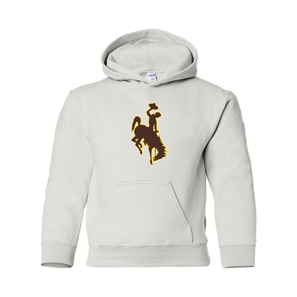 Youth Wyoming Cowboys Gildan Heavy Blend  Hooded Sweatshirt