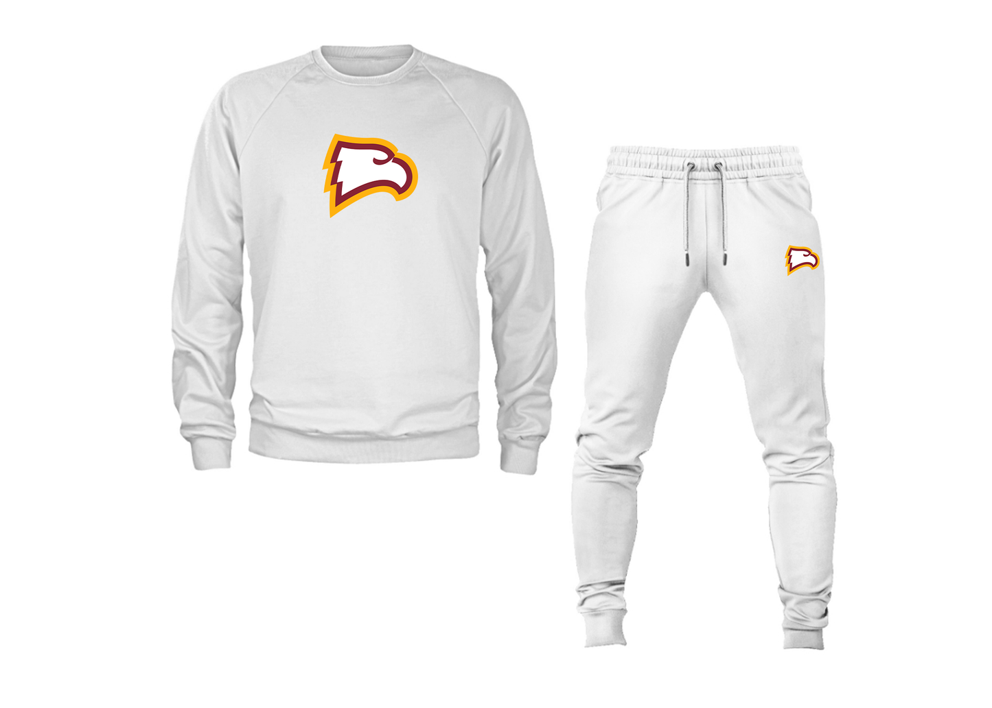 Men's Winthrop Eagles Crewneck Sweatshirt Joggers Suit