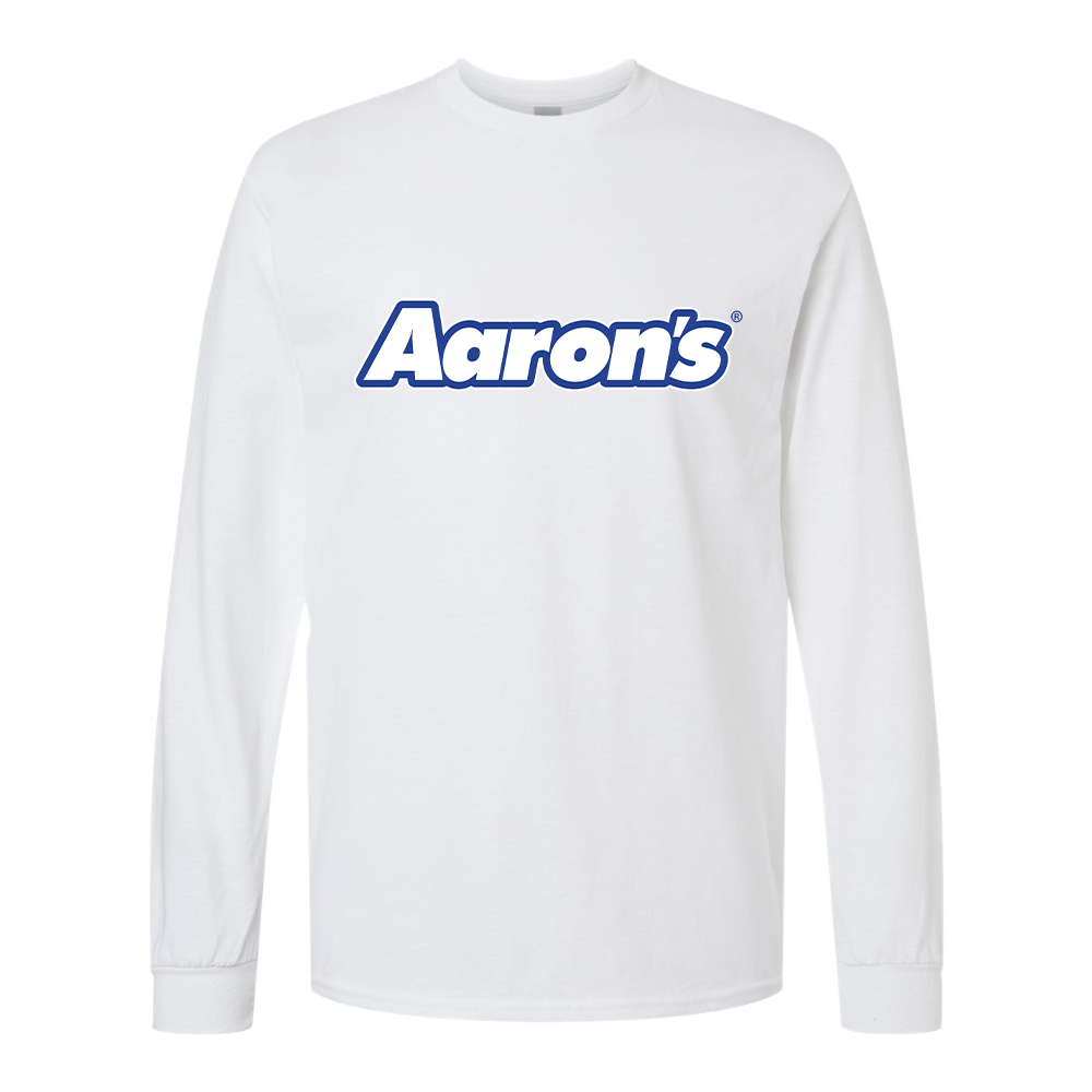 Men's Aaron_s Logo Gildan Heavy Cotton Long Sleeve T-Shirt