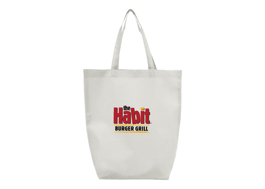 The Habit Burger Grill Q-Tees Non-Woven Gusset Bottom Tote