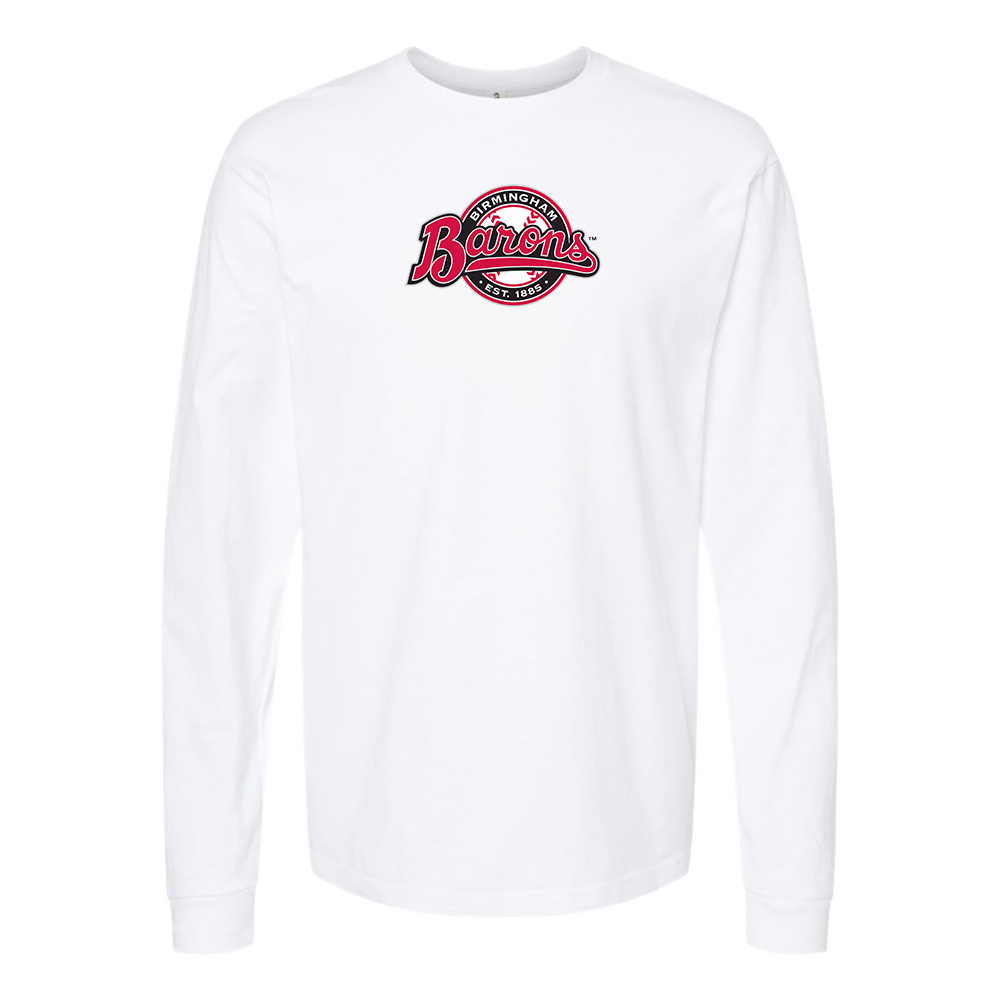 Youth Birmingham Barons Logo Cotton Long Sleeve T-Shirt