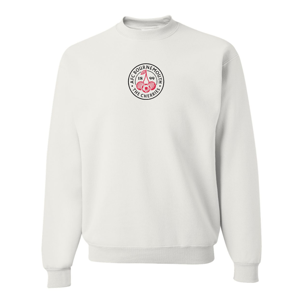 Men's AFC Bournemouth Soccer Logo  JERZEES NuBlend Crewneck Sweatshirt