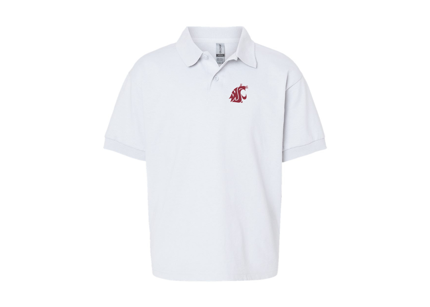 Youth Washington State Cougars Gildan Dry Blend Jersey Polo